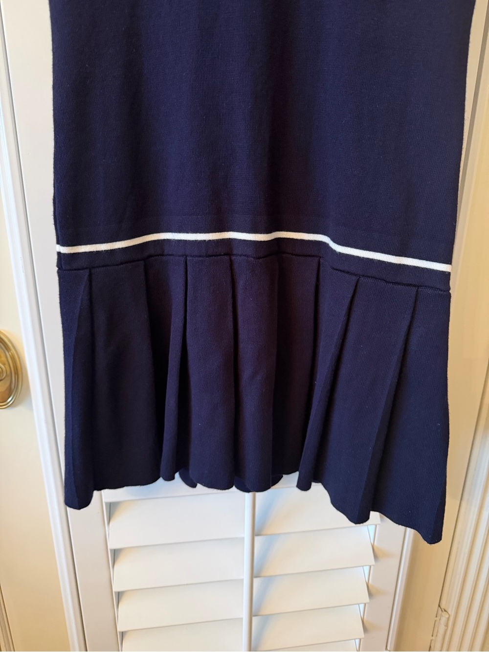 Sea New York Navy and White Knit Polo Dress - Picture 3 of 5